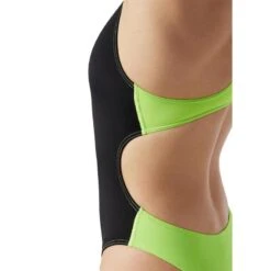 Akron Babbitt Evo Zwempak - Zwart/Comedy Groen -Aanbiedingen Trend Doek Winkel akron babbitt evo zwempak zwartcomedy groen 2