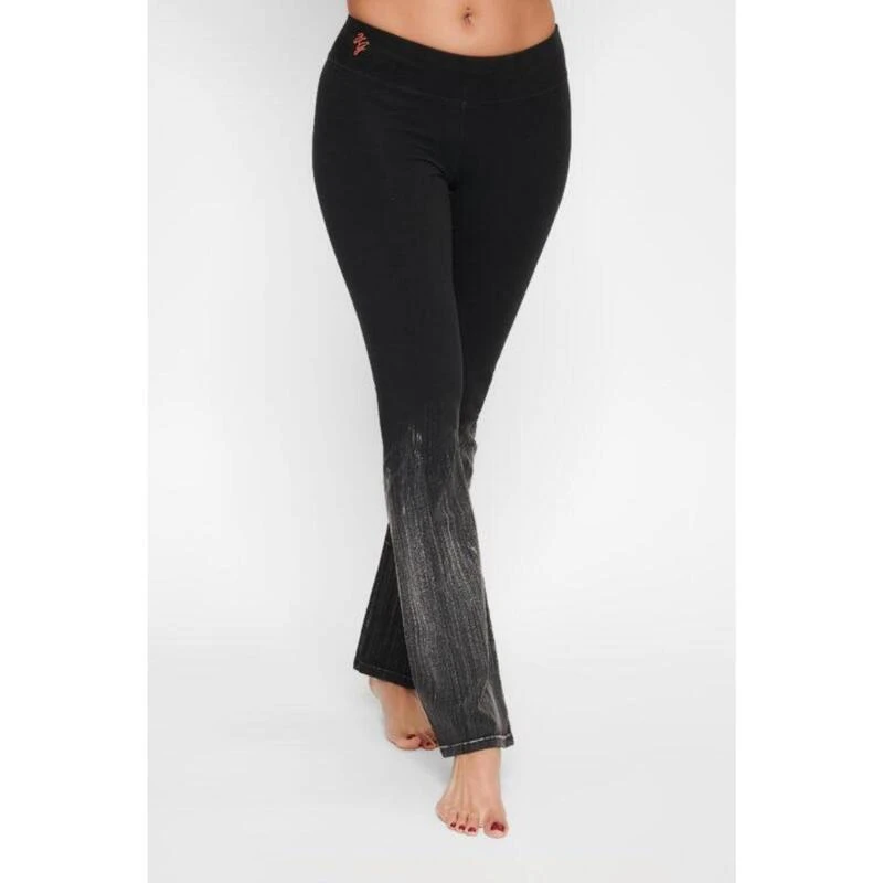 Anandafied - Mid Waist Yogabroek Met Uitlopende Pijpen - City Glam - Urban Black 4 Anandafied - Mid Waist Yogabroek Met Uitlopende Pijpen - City Glam - Urban Black - Afbeelding 2