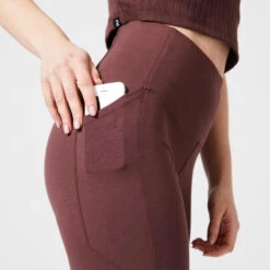 Bikershort Voor Fitness Dames 520 Modellerend Acajoubruin -Aanbiedingen Trend Doek Winkel bikershort voor fitness dames 520 modellerend acajoubruin 4