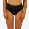 Bikinibroekje Voor Surfen Dames Romi Zwart Hoge Taille