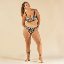 BIKINITOP ASTRID BALCONETTE MET COMFORTABELE BEUGELS IN TEXTIEL HIBISCO -Aanbiedingen Trend Doek Winkel bikinitop voor dames balconette astrid parrot 4