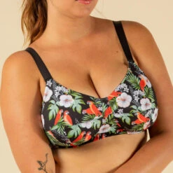 BIKINITOP ASTRID BALCONETTE MET COMFORTABELE BEUGELS IN TEXTIEL HIBISCO -Aanbiedingen Trend Doek Winkel bikinitop voor dames balconette astrid parrot 5