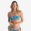 Bandeautop Voor Dames, Met Uitneembare Pads LAURA DOMI -Aanbiedingen Trend Doek Winkel bikinitop voor surfen laura graphiti bandeau met uitneembare pads