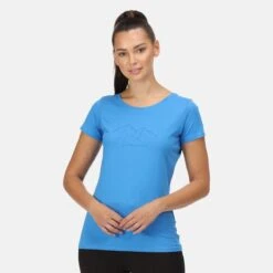 Regatta Breezed II Fitness-T-shirt Voor Dames - Blauw -Aanbiedingen Trend Doek Winkel breezed ii fitness t shirt voor dames blauw 4