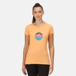 Regatta Breezed II Fitness-T-shirt Voor Dames - Oranje -Aanbiedingen Trend Doek Winkel breezed ii fitness t shirt voor dames oranje 4