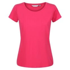 Regatta Carlie Fitness-T-shirt Met Korte Mouwen Voor Dames - Donkerroze -Aanbiedingen Trend Doek Winkel carlie fitness t shirt met korte mouwen voor dames donkerroze 2
