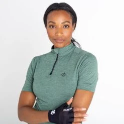 Dare 2b Dames/Dames Pedal Through It Marl Lichtgewicht Jersey (Zwart) -Aanbiedingen Trend Doek Winkel damesdames pedal through it marl lichtgewicht jersey eend groen 3