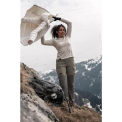 Damesshirt Voor Bergtrekking MT500 Merinowol Lange Mouwen Ongeverfd -Aanbiedingen Trend Doek Winkel damesshirt voor bergtrekking mt500 merinowol lange mouwen ongeverfd 5