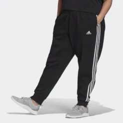 ADIDAS Essentials 3-Stripes Fleece Broek (Grote Maat)