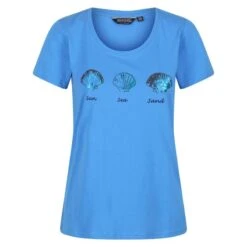 Regatta Filandra VI Fitness-T-shirt Met Korte Mouwen Voor Dames - Blauw -Aanbiedingen Trend Doek Winkel filandra vi fitness t shirt met korte mouwen voor dames blauw 2
