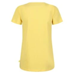 Regatta Filandra VI Fitness-T-shirt Met Korte Mouwen Voor Dames - Geel -Aanbiedingen Trend Doek Winkel filandra vi fitness t shirt met korte mouwen voor dames geel 3