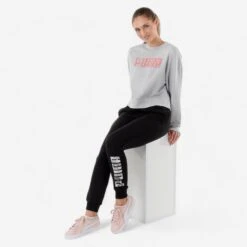Puma Fitness Broek Dames Katoen Slim Fit Zwart