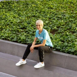 ADIDAS Fitness T-shirt Dames Blauw -Aanbiedingen Trend Doek Winkel fitness t shirt dames blauw 11