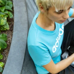 ADIDAS Fitness T-shirt Dames Blauw -Aanbiedingen Trend Doek Winkel fitness t shirt dames blauw 7