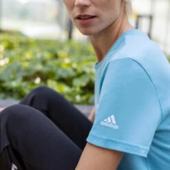 ADIDAS Fitness T-shirt Dames Blauw -Aanbiedingen Trend Doek Winkel fitness t shirt dames blauw 8