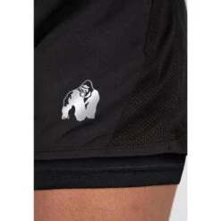 Gorilla Wear Portland 2-In-1 Shorts - Zwart - M -Aanbiedingen Trend Doek Winkel gorilla wear portland 2 in 1 shorts zwart m 4
