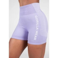 Gorilla Wear Selah Seamless Shorts - Lila - S/M -Aanbiedingen Trend Doek Winkel gorilla wear selah seamless shorts lila sm 4