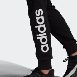 ADIDAS Joggingbroek Voor Fitness Dames Hoog Aandeel Katoen Aansluitend Linear Zwart -Aanbiedingen Trend Doek Winkel joggingbroek voor fitness dames hoog aandeel katoen aansluitend linear zwart 3