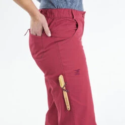 Simond KLIMBROEK VOOR DAMES VERTIKA STRETCH KATOEN ROBIJNROOD -Aanbiedingen Trend Doek Winkel klimbroek voor dames vertika stretch katoen robijnrood 7