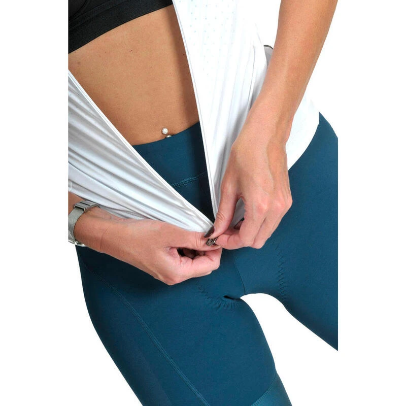 Level+ Fietsshort Blauw/groen Dames 8andCounting 4 Level+ Fietsshort Blauw/groen Dames 8andCounting - Afbeelding 2