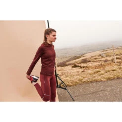 Naadloos Hardloopshirt Voor Dames Skincare Lange Mouwen -Aanbiedingen Trend Doek Winkel naadloos hardloopshirt voor dames skincare lange mouwen bordeaux 5