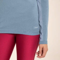 Naadloos Trail Shirt Dames Lange Mouwen Blauw Lila -Aanbiedingen Trend Doek Winkel naadloos trail shirt dames lange mouwen blauw lila 4