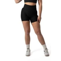 Naadloze Ribbed V2 Scrunch Seamless Shorts Voor Fitness Zwart -Aanbiedingen Trend Doek Winkel naadloze ribbed v2 scrunch seamless shorts voor fitness zwart 1