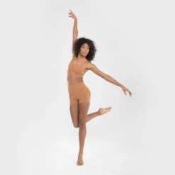 Naadloze Short Voor Moderne Dans Dames -Aanbiedingen Trend Doek Winkel naadloze short voor moderne dans dames lichtbruin 5