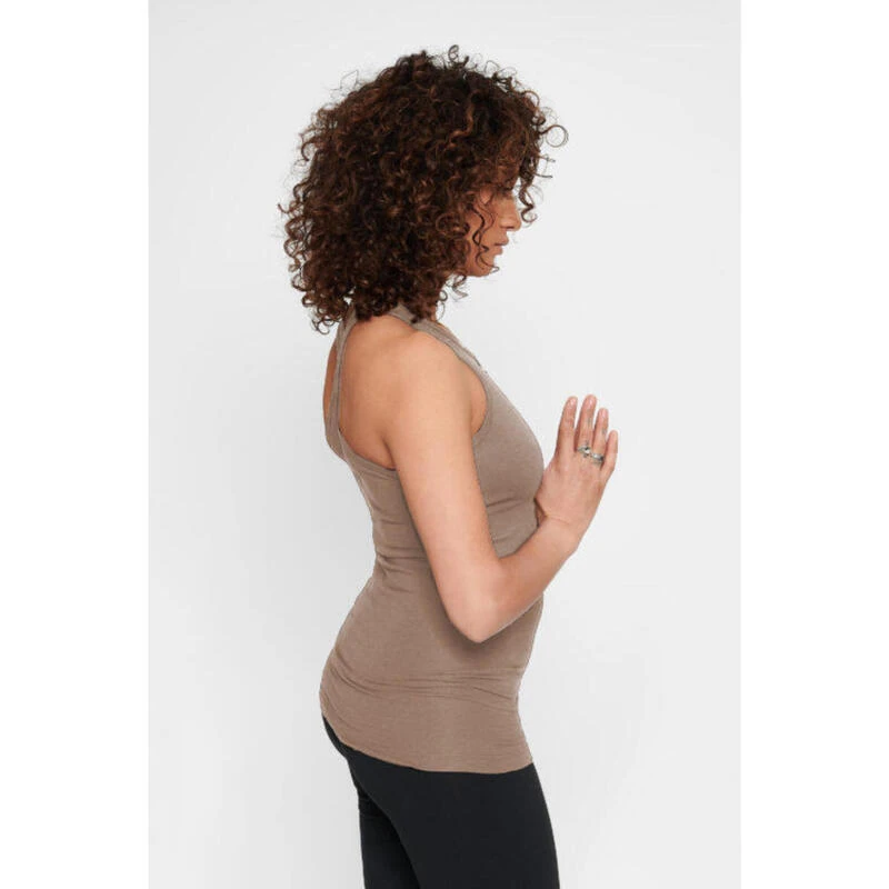 Prana - Extra Lange Yogatop Met Kruisband - Bamboe - Earth 4 Prana - Extra Lange Yogatop Met Kruisband - Bamboe - Earth - Afbeelding 2