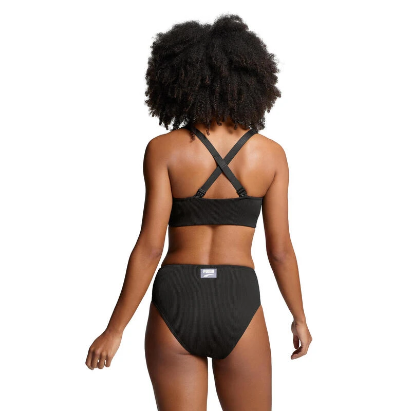 Puma Bikinibroekje Ribbed High Waist Brief Black Combo 6 Puma Bikinibroekje Ribbed High Waist Brief Black Combo - Afbeelding 4