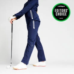 Regenbroek Voor Golf Dames RW500 -Aanbiedingen Trend Doek Winkel regenbroek voor golf dames rw500 marineblauw 1