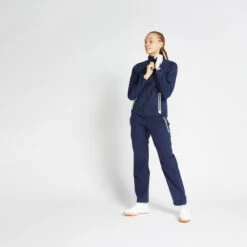 Regenbroek Voor Golf Dames RW500 -Aanbiedingen Trend Doek Winkel regenbroek voor golf dames rw500 marineblauw 3