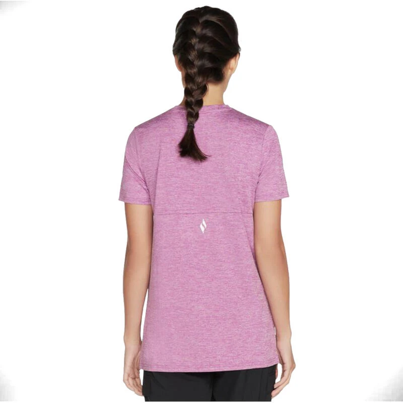 Skechers Diamond Blissful Tee, Vrouwen, T-shirt, Purper 4 Skechers Diamond Blissful Tee, Vrouwen, T-shirt, Purper - Afbeelding 2