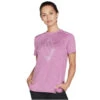 Skechers Diamond Blissful Tee, Vrouwen, T-shirt, Purper