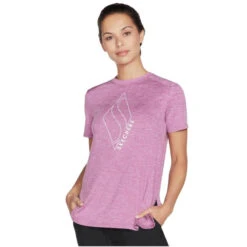Skechers Diamond Blissful Tee, Vrouwen, T-shirt, Purper