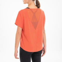 Soepel T-shirt Voor Moderne Dans Dames -Aanbiedingen Trend Doek Winkel soepel t shirt voor moderne dans dames oranje 2