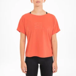 Soepel T-shirt Voor Moderne Dans Dames -Aanbiedingen Trend Doek Winkel soepel t shirt voor moderne dans dames oranje 4