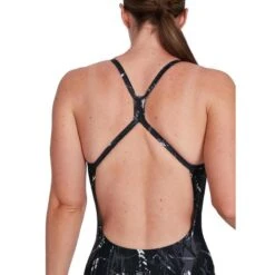 Speedo Allover Rippleback Swimsuit - Black/ USA Charcoal/ White -Aanbiedingen Trend Doek Winkel speedo allover rippleback swimsuit black usa charcoal white 2