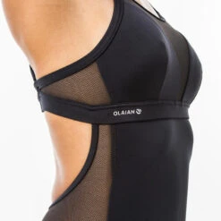 Surfbadpak Voor Dames ELISE Met Dubbele Platte Verstelling ZWART -Aanbiedingen Trend Doek Winkel surfbadpak voor dames elise met dubbele platte verstelling zwart 4