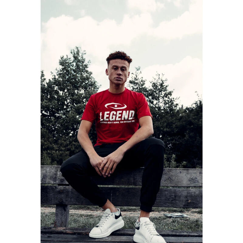 T-shirt Kids/Volwassenen Rood SlimFit 100% Bio Katoen 4 T-shirt Kids/Volwassenen Rood SlimFit 100% Bio Katoen - Afbeelding 2