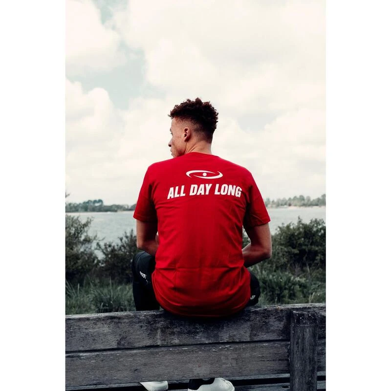 T-shirt Kids/Volwassenen Rood SlimFit 100% Bio Katoen 5 T-shirt Kids/Volwassenen Rood SlimFit 100% Bio Katoen - Afbeelding 3