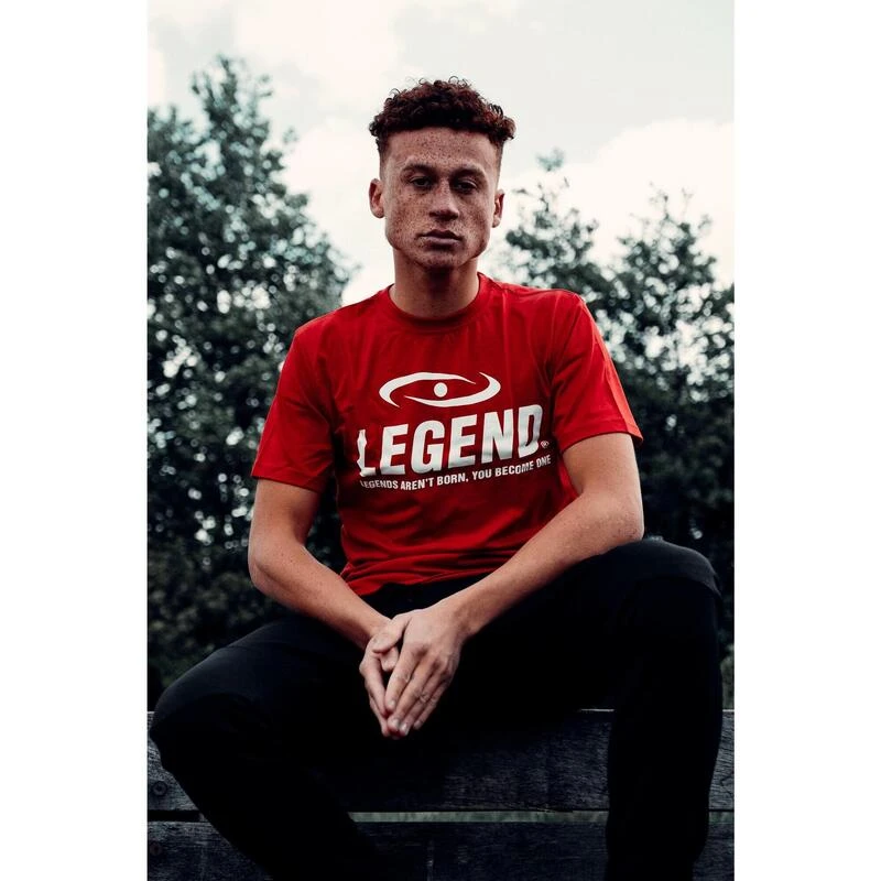 T-shirt Kids/Volwassenen Rood SlimFit 100% Bio Katoen 6 T-shirt Kids/Volwassenen Rood SlimFit 100% Bio Katoen - Afbeelding 4