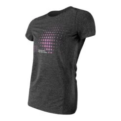 Technisch T-shirt Met Korte Mouwen Damen Fitness Running Cardio Melange Grijs