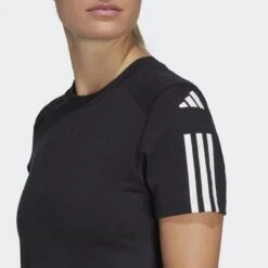ADIDAS Train Essentials Train Katoenen 3-Stripes Crop T-shirt -Aanbiedingen Trend Doek Winkel train essentials train katoenen 3 stripes crop t shirt 3